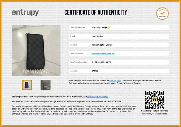 Louis Vuitton Damier Graphite Vertical Wallet