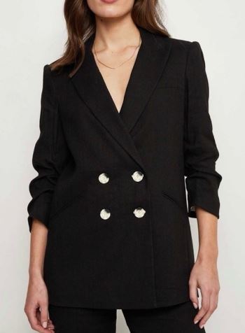 Double Breasted Linen Jacket