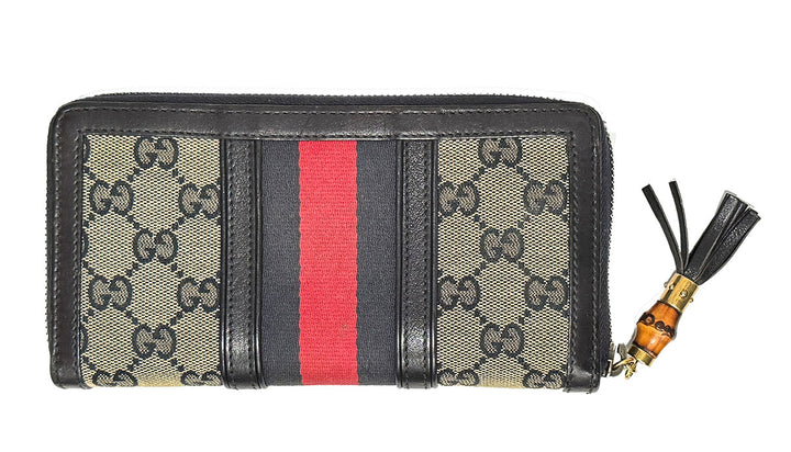 Gucci Bamboo Zip Around Wallet