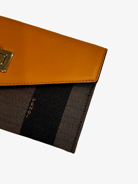 Fendi Pequin Striped Wallet