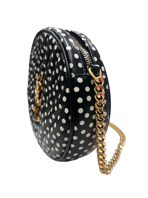 Saint Laurent Vinyle Round Crossbody