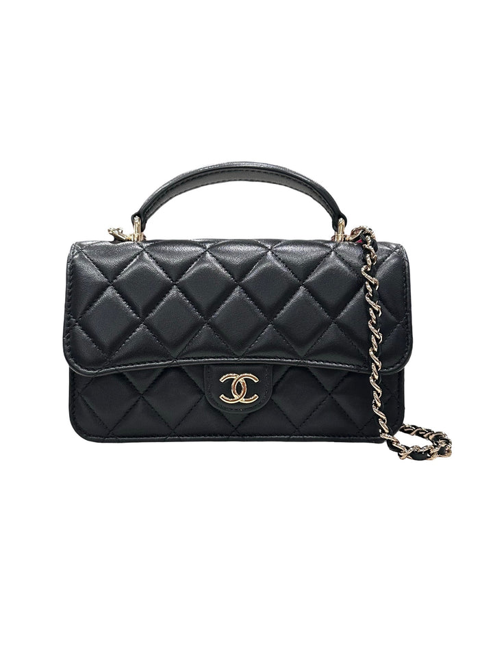 Chanel Mini Top Handle Phone Holder