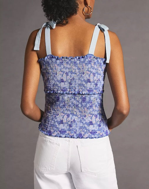 Smocked Tie Tank | X-Small