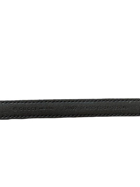 Gucci Logo Thin Belt 15mm - Size 85-34