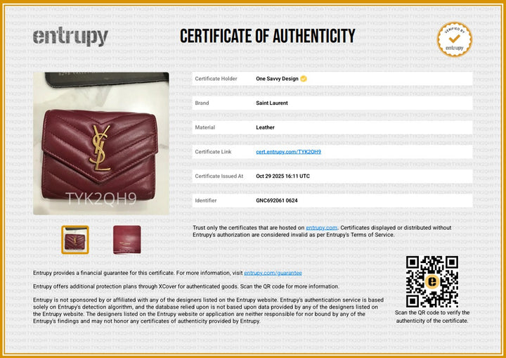 Saint Laurent Cassandre Multi-Fold Wallet