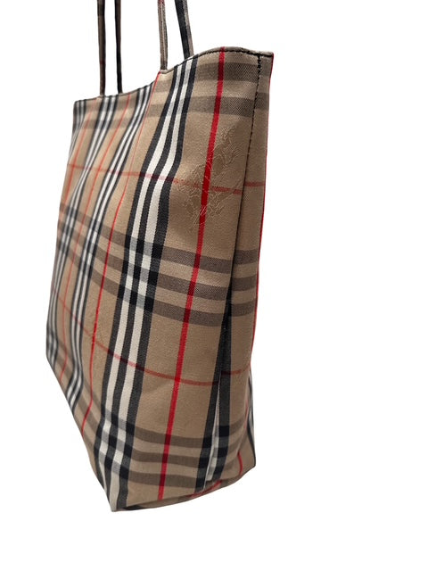 Burberry Haymarket Canvas Tote