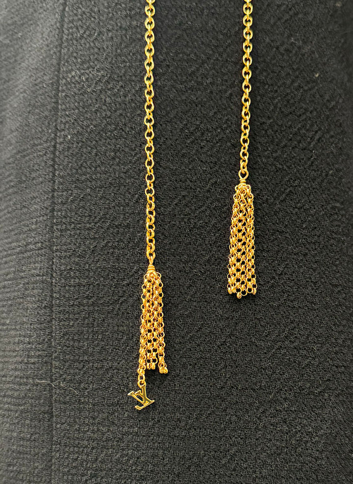 Louis Vuitton Skirt w/ Gold Chains - Size Medium