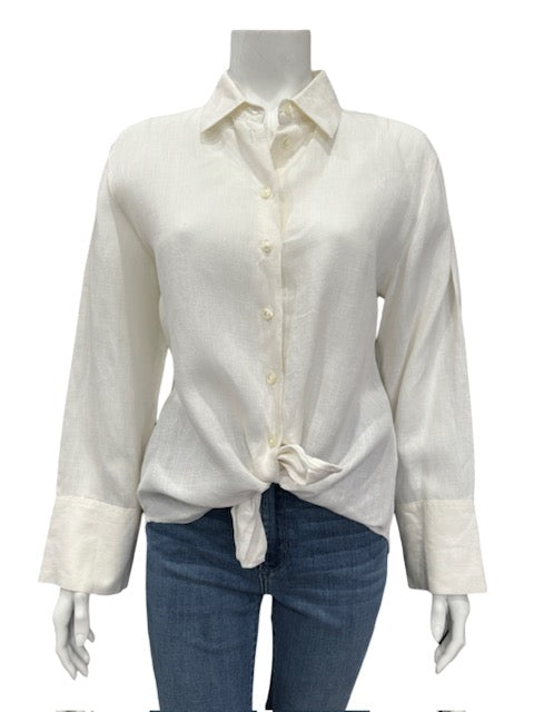 Anne Fontaine Linen Blouse - Size 4