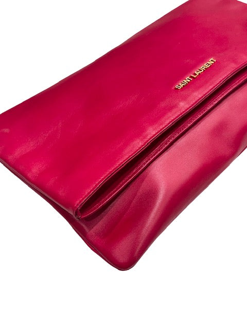 Saint Laurent Letters Fold-Over Clutch