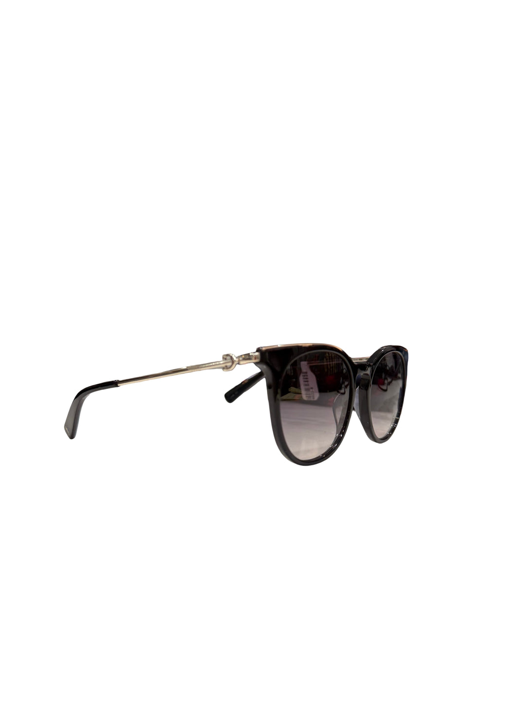 Longchamp Black/Gold Square Sunglasses