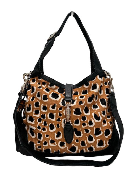 Gucci Jackie 1961 Leopard Hobo