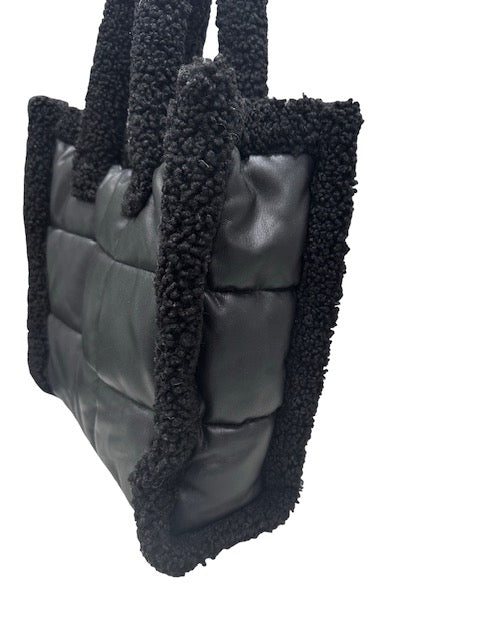 Stand Studio Lolita Faux Shearling Tote
