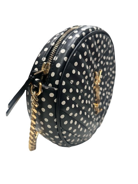 Saint Laurent Vinyle Round Crossbody