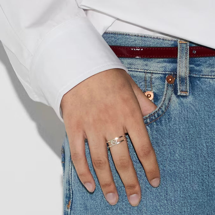 Gucci Interlocking G 6mm Ring - Size 4.5