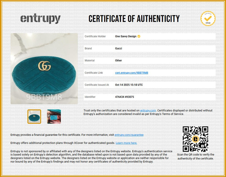 Gucci GG Marmont Matelasse Velvet Belt Bag