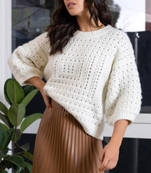 Bishop & Young Ivory Knitted Sweater