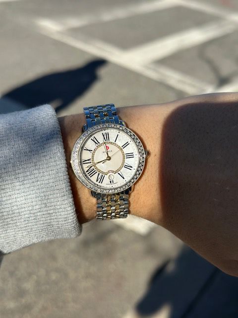 Michele Serein 16 Diamond Two-Tone Watch