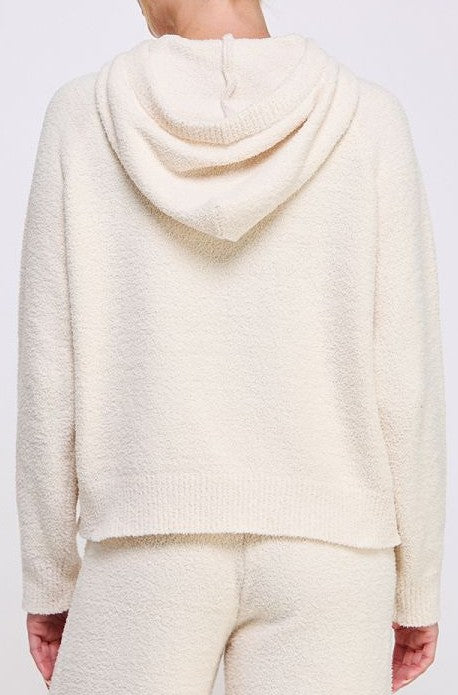 Allie Rose Soft Cloud Hoodie - Vanilla