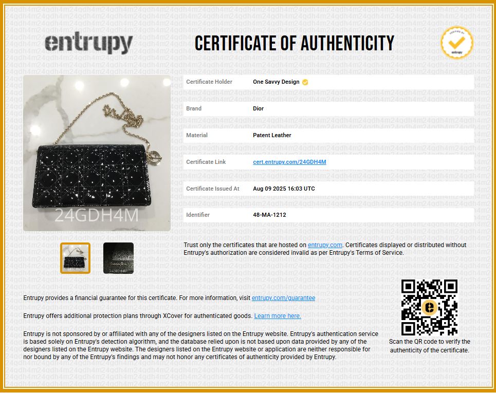 Christian Dior Lady Dior Wallet on Chain