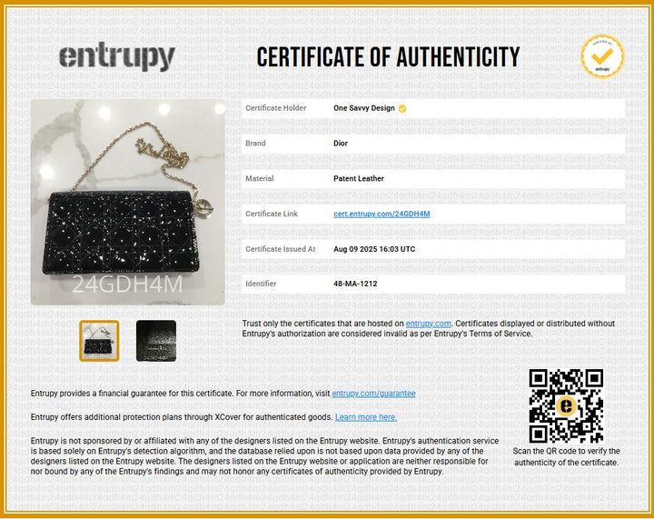 Christian Dior Lady Dior Wallet on Chain