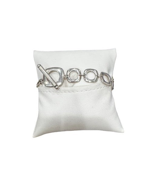 Tiffany & Co. Sterling Silver Square Cushion Link Bracelet
