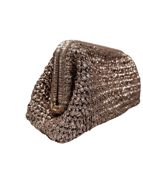Loeffler Randall Large Straw Clutch