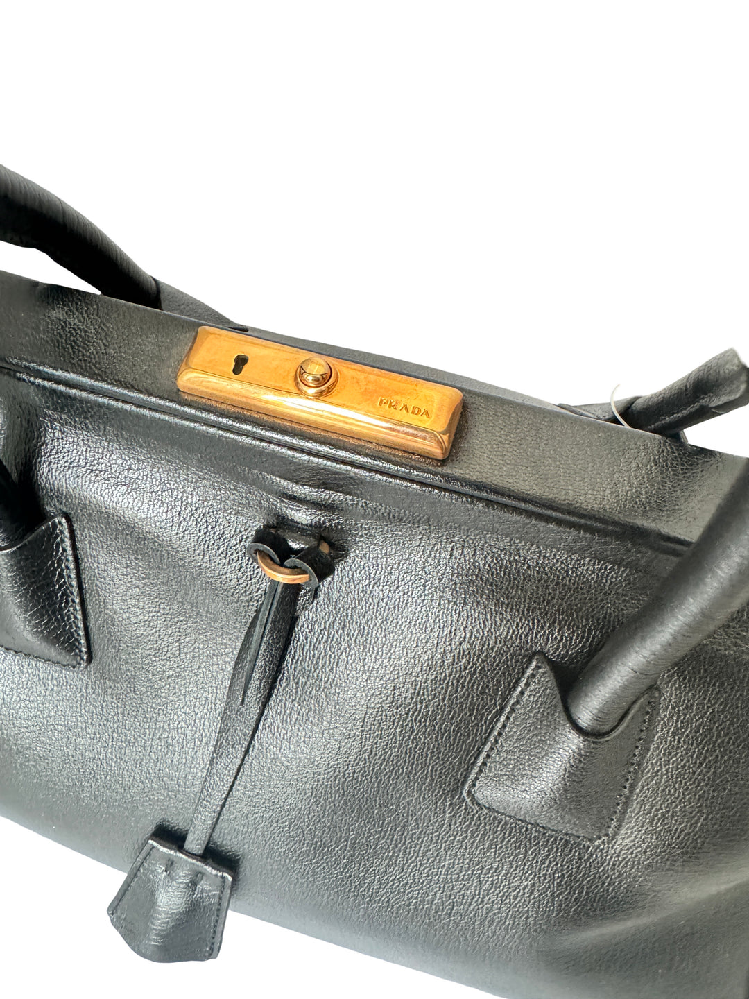 Prada Madras Cerniera Top Handle Bag