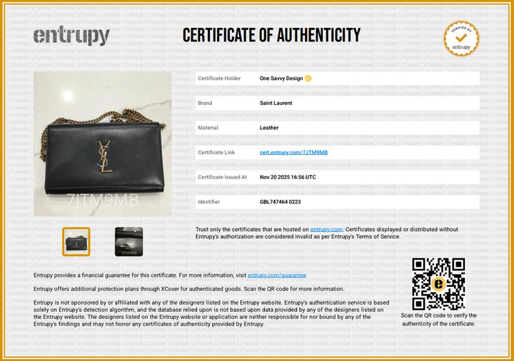 Saint Laurent Cassandre Chain Wallet