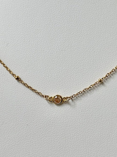 FYB Birthstone Necklace Gold (choose your birthstone)