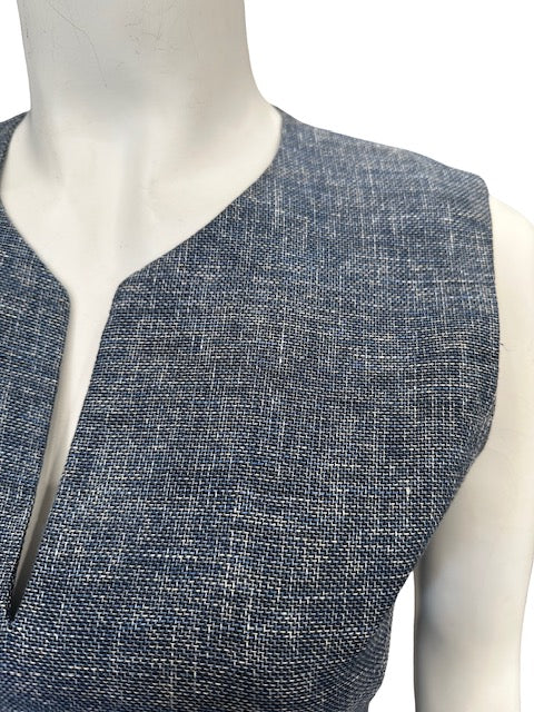 Lafayette 148 Linen Blend Dress - Medium