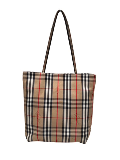 Burberry Haymarket Canvas Tote