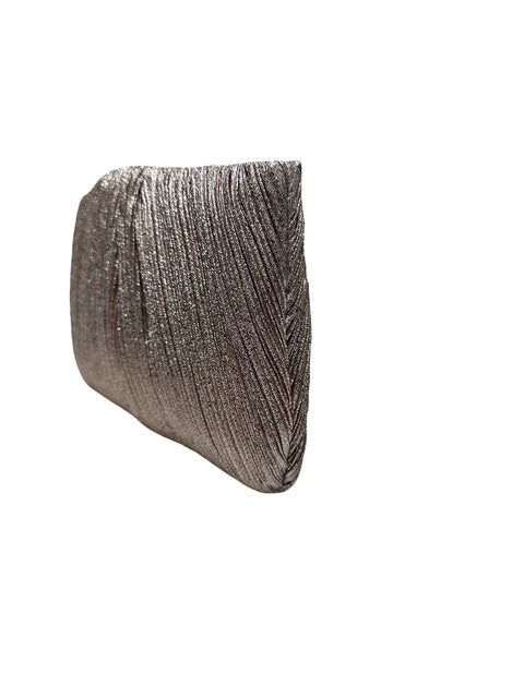 Loeffler Randall Brit Champagne Flat Pleated Clutch