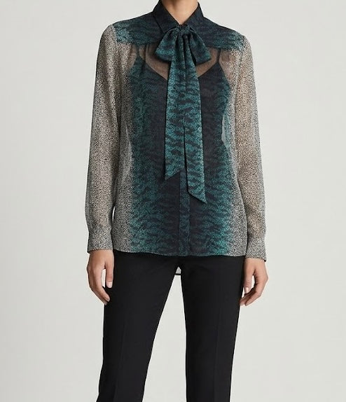 Printed Silk Blouse