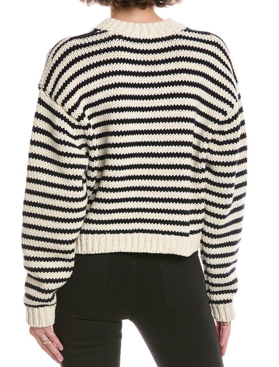 Frame Striped Chunky Cardigan - Small (New With Tags) Giftable