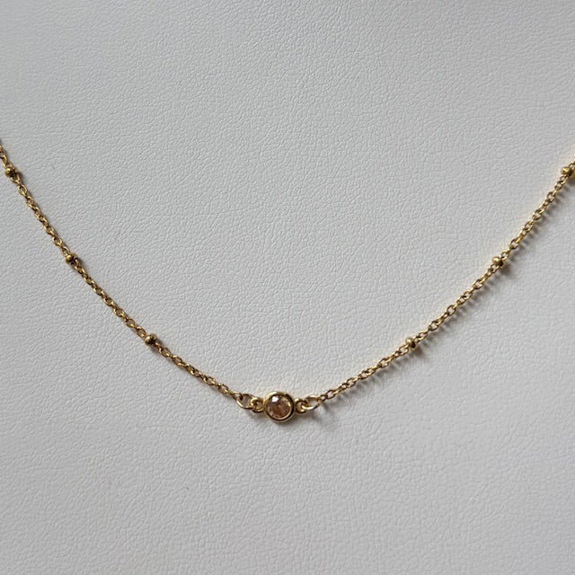 FYB Birthstone Necklace Gold (choose your birthstone)