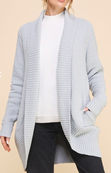 Allie Rose Soft Cloud Cocoon Cardigan - Sage