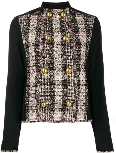 Tory Burch Tweed Double Breasted Jacket - Size 00