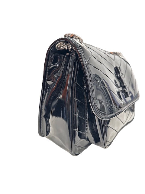 Saint Laurent Niki Patent Leather Handbag