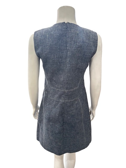 Lafayette 148 Linen Blend Dress - Medium