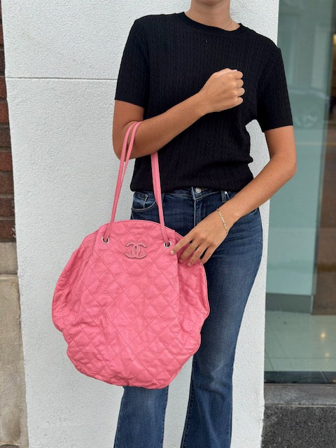 Chanel Coco Mark Shoulder Handbag - Pink
