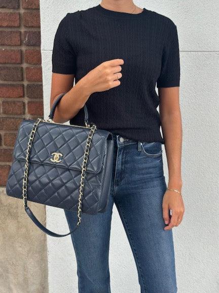 Chanel Large Trendy CC Top Handle Flap Bag