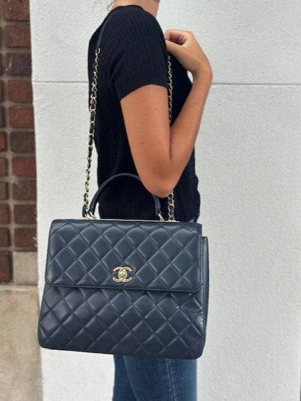 Chanel Large Trendy CC Top Handle Flap Bag