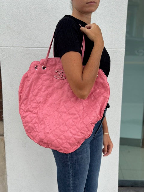 Chanel Coco Mark Shoulder Handbag - Pink