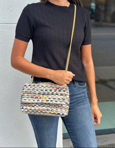Tory Burch Kira Tweed Shoulder Bag