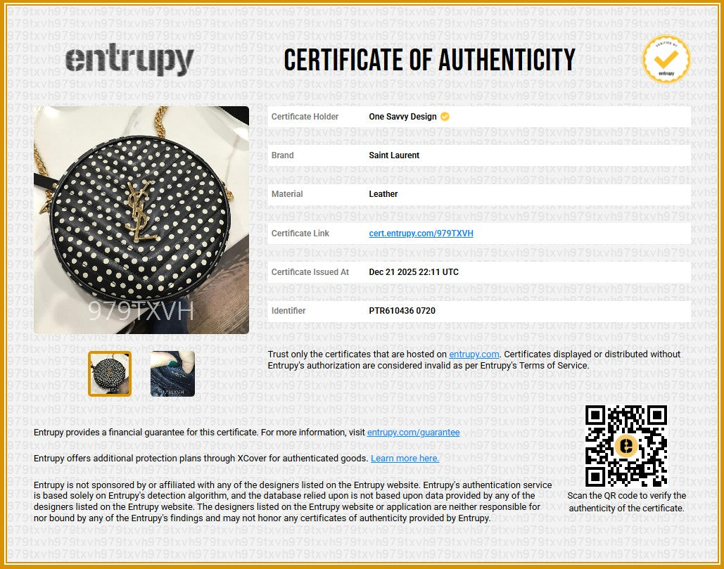 Saint Laurent Vinyle Round Crossbody