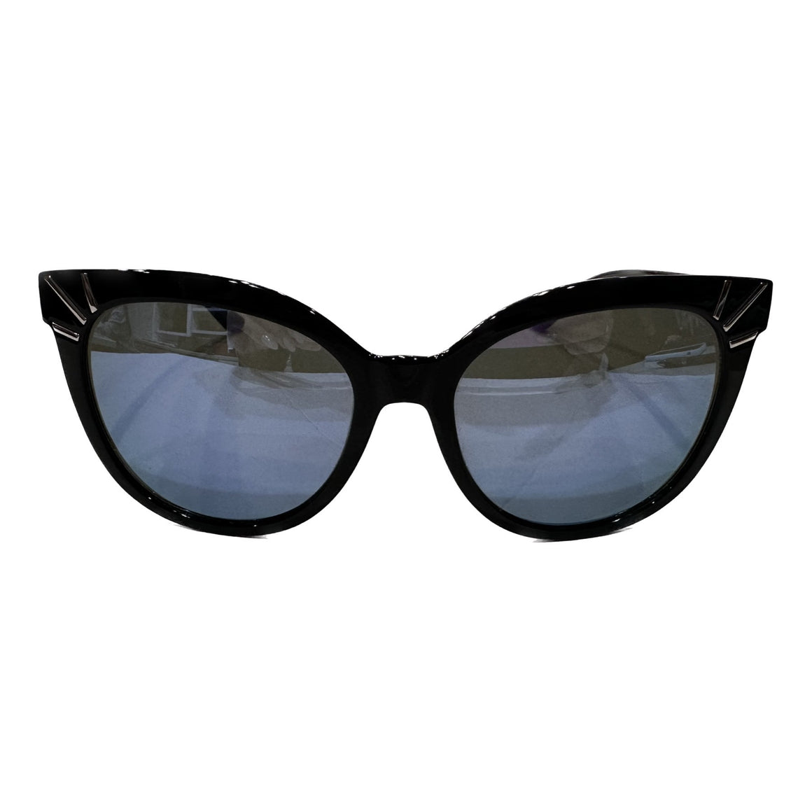 Tory Burch Black/ Silver Cateye Sunglasses