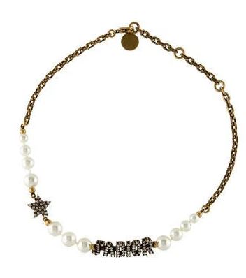 Christian Dior Pearl Crystal J'Adior Choker Necklace